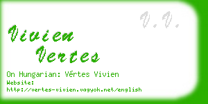 vivien vertes business card