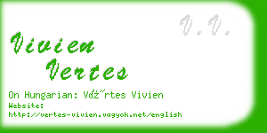 vivien vertes business card